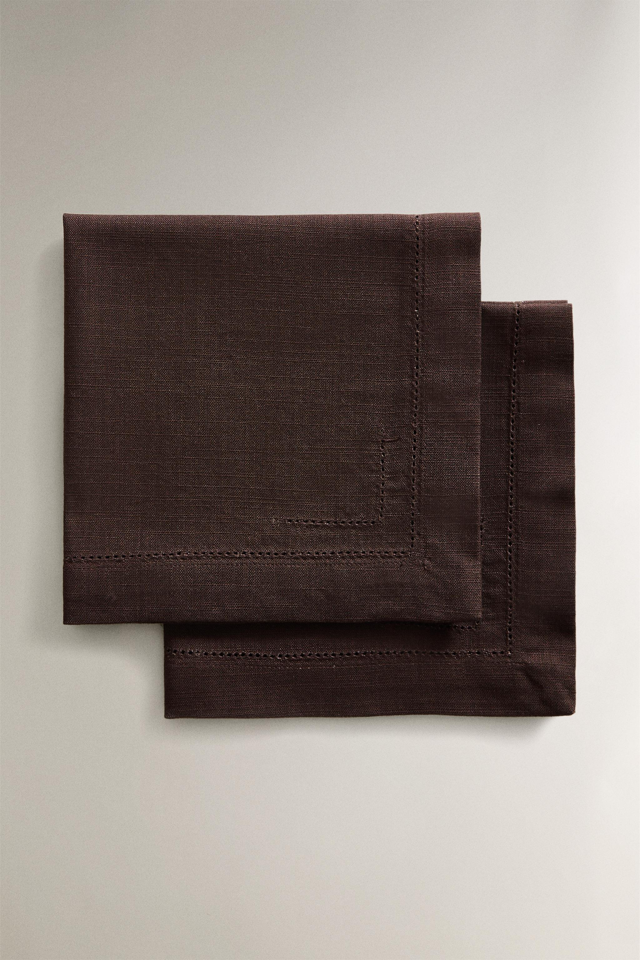 HEMSTITCHED COTTON NAPKIN PACK (PACK OF 2)